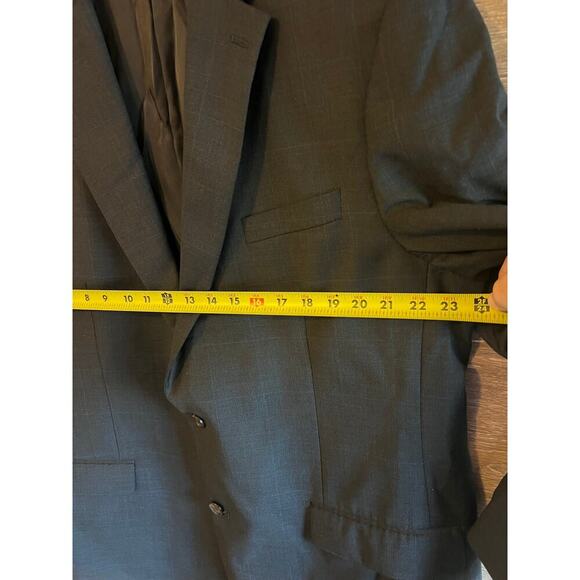 Ralph Lauren Suit blazer men size 46L WOOL grey 2 buttons - Picture 6 of 10